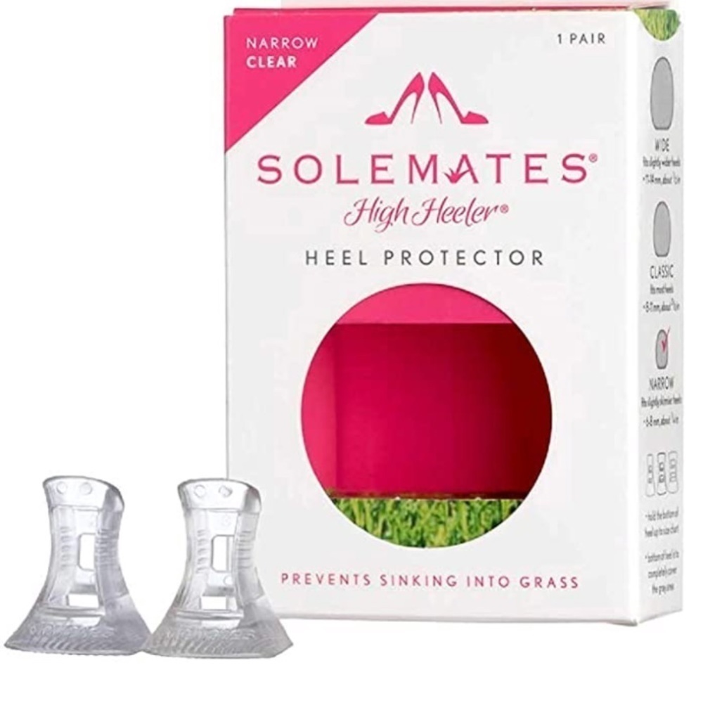 High Heel Protectors by Solemates Clear Narrow Transparent Model NWT